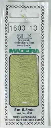1603 шовкове муліне Madeira Silk Light Apple Green фото 2