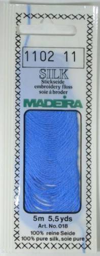 1102 шовкове муліне Madeira Silk Sky Blue фото 2