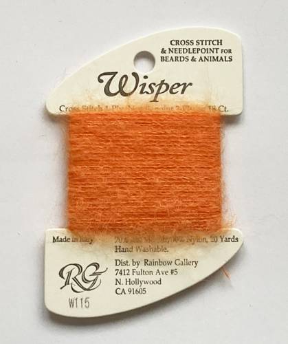 Нитка Wisper Rainbow Gallery W115, помаранчева