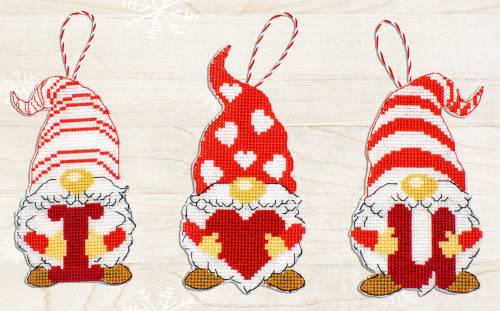 Набір для вишивки хрестиком Гноми на День Святого Валентина, Luca-S JK031
