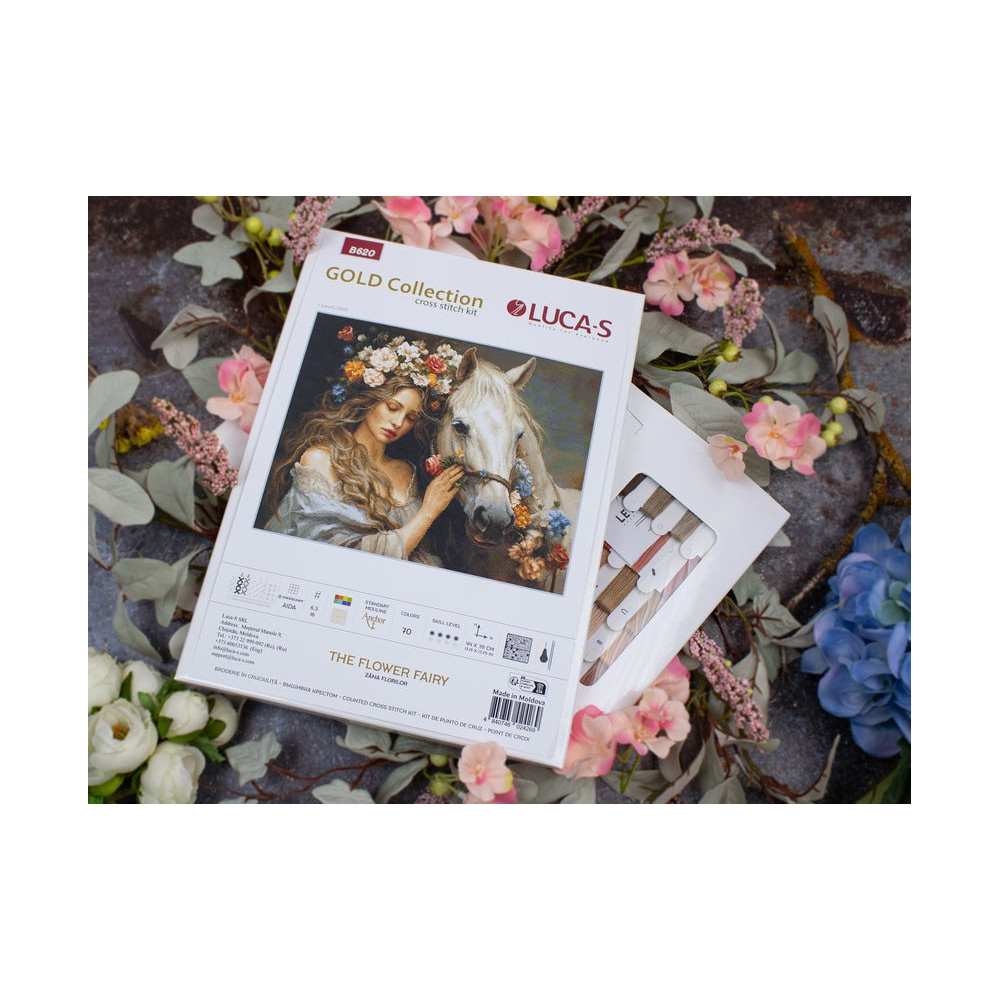 Cross Stitch Kit Luca-S GOLD - The Flower Fairy, B620
