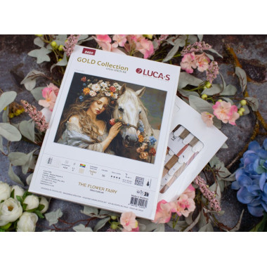 Cross Stitch Kit Luca-S GOLD - The Flower Fairy, B620
