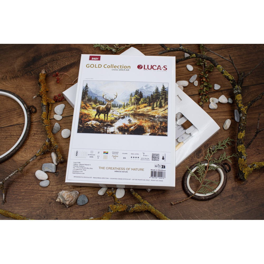 Cross Stitch Kit Luca-S GOLD - The Greatness of Nature, B621