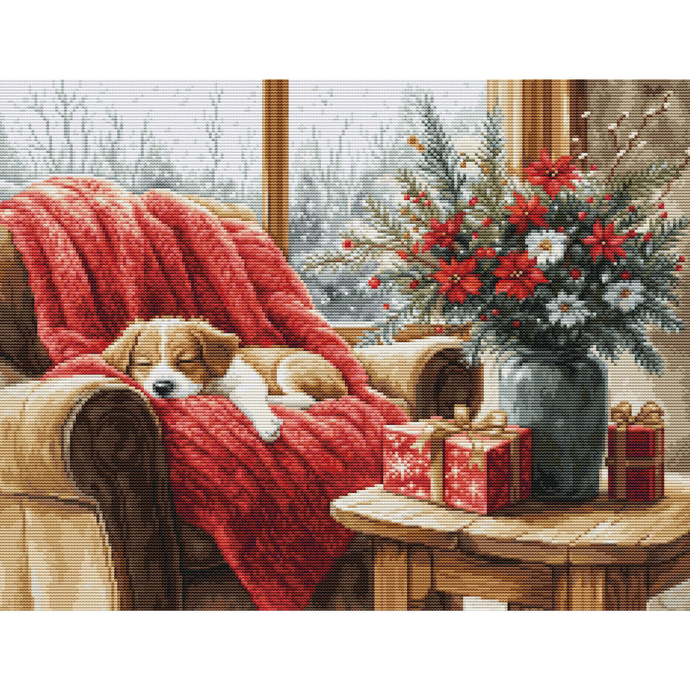 Cross Stitch Kit Luca-S GOLD - Christmas Moment, B711