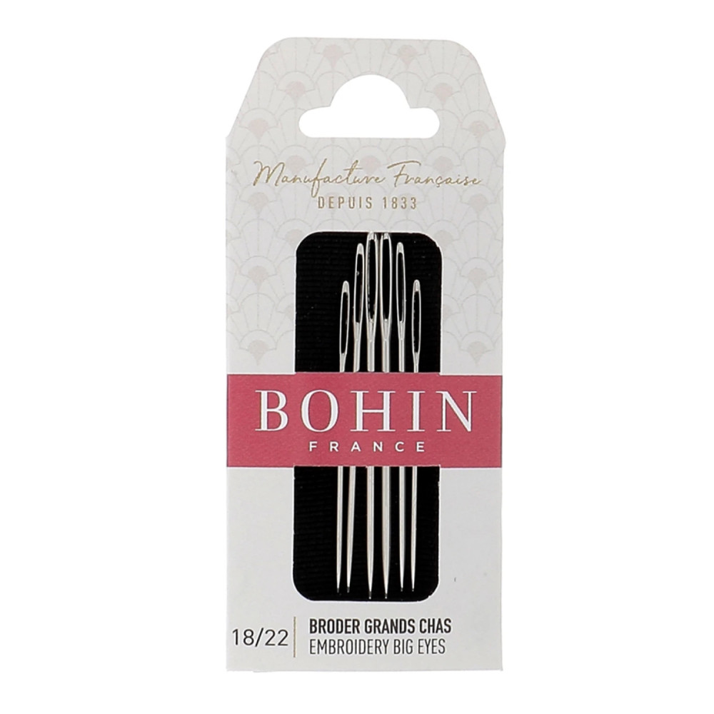 Bohin Ribbon Embroidery Needles Assorted Sizes 18–22 (00978) Bohin Ribbon Embroidery Needles Assorted Sizes 18–22 (00978)