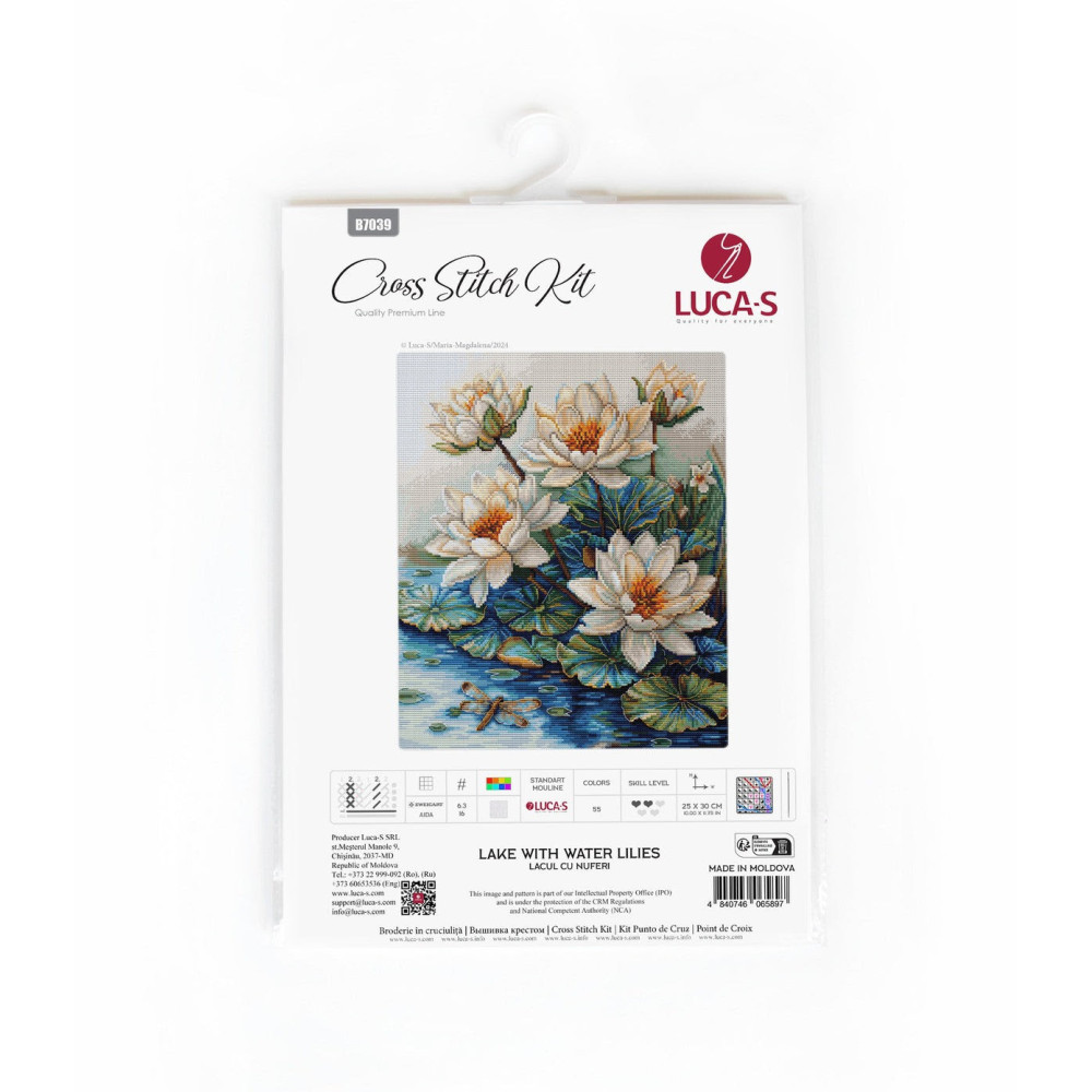 Cross Stitch Kit Luca-S - Lake With Water Lilies, B7039