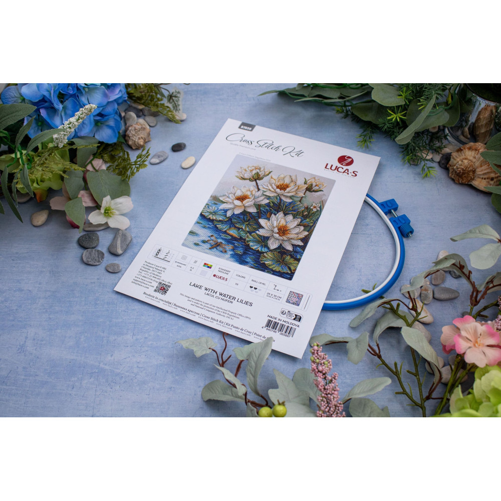 Cross Stitch Kit Luca-S - Lake With Water Lilies, B7039