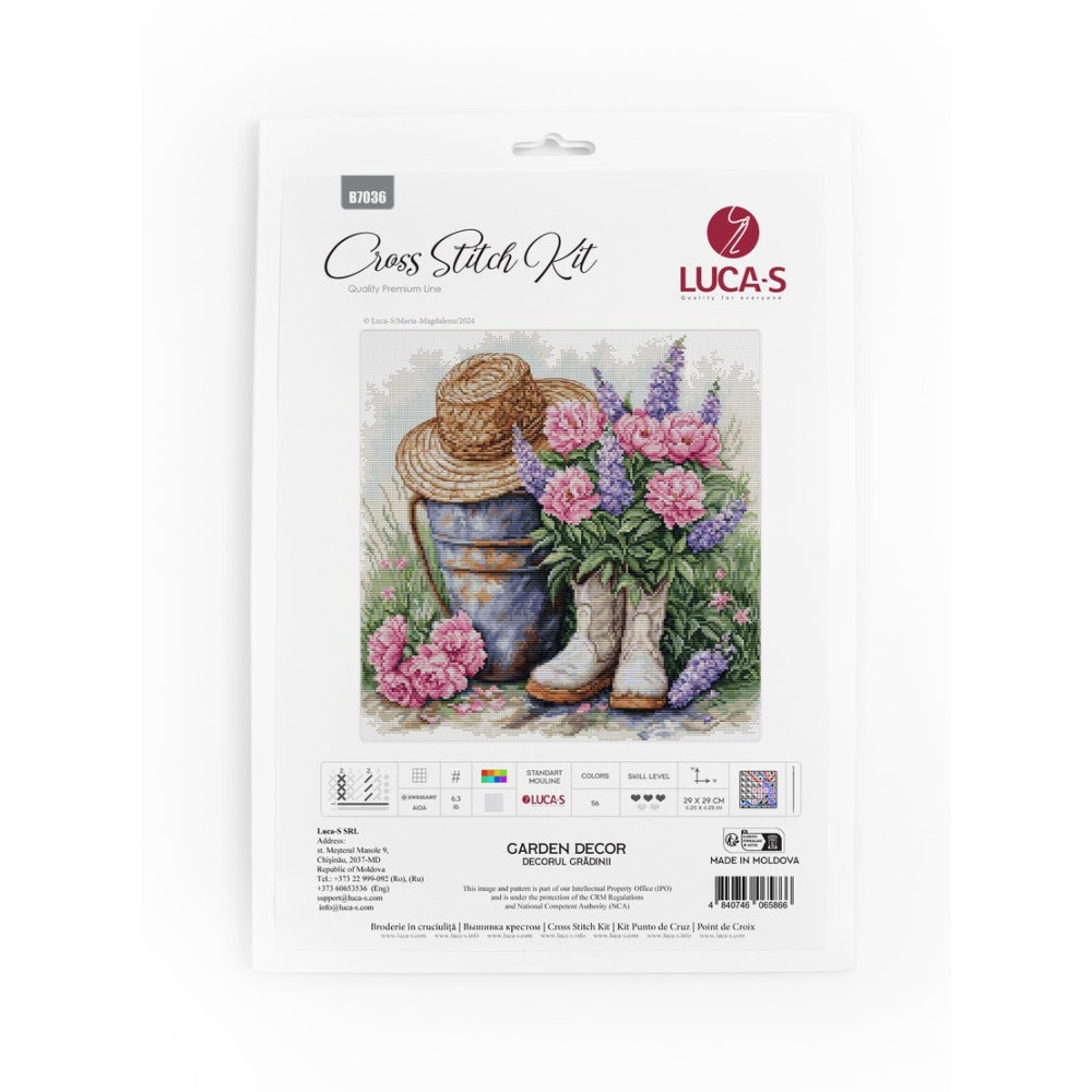 Cross Stitch Kit Luca-S - Garden Decor, B7036