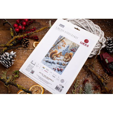 Cross Stitch Kit Luca-S - Joy of The Squirrels , BU5064