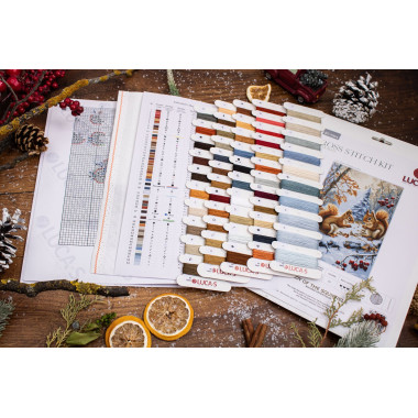 Cross Stitch Kit Luca-S - Joy of The Squirrels , BU5064