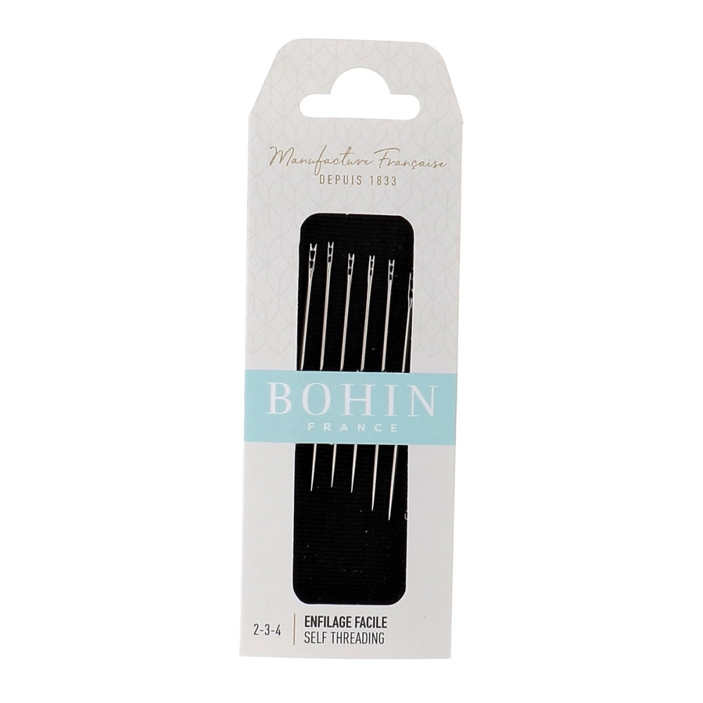 Bohin Self-Threading Needles Size 2–4 Assorted (01095) Bohin Self-Threading Needles Size 2–4 Assorted (01095)