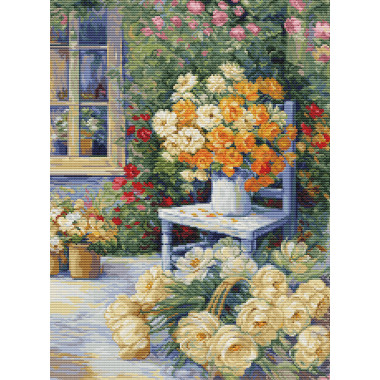 Cross Stitch Kit Luca-S - Garden Corner, BU5056