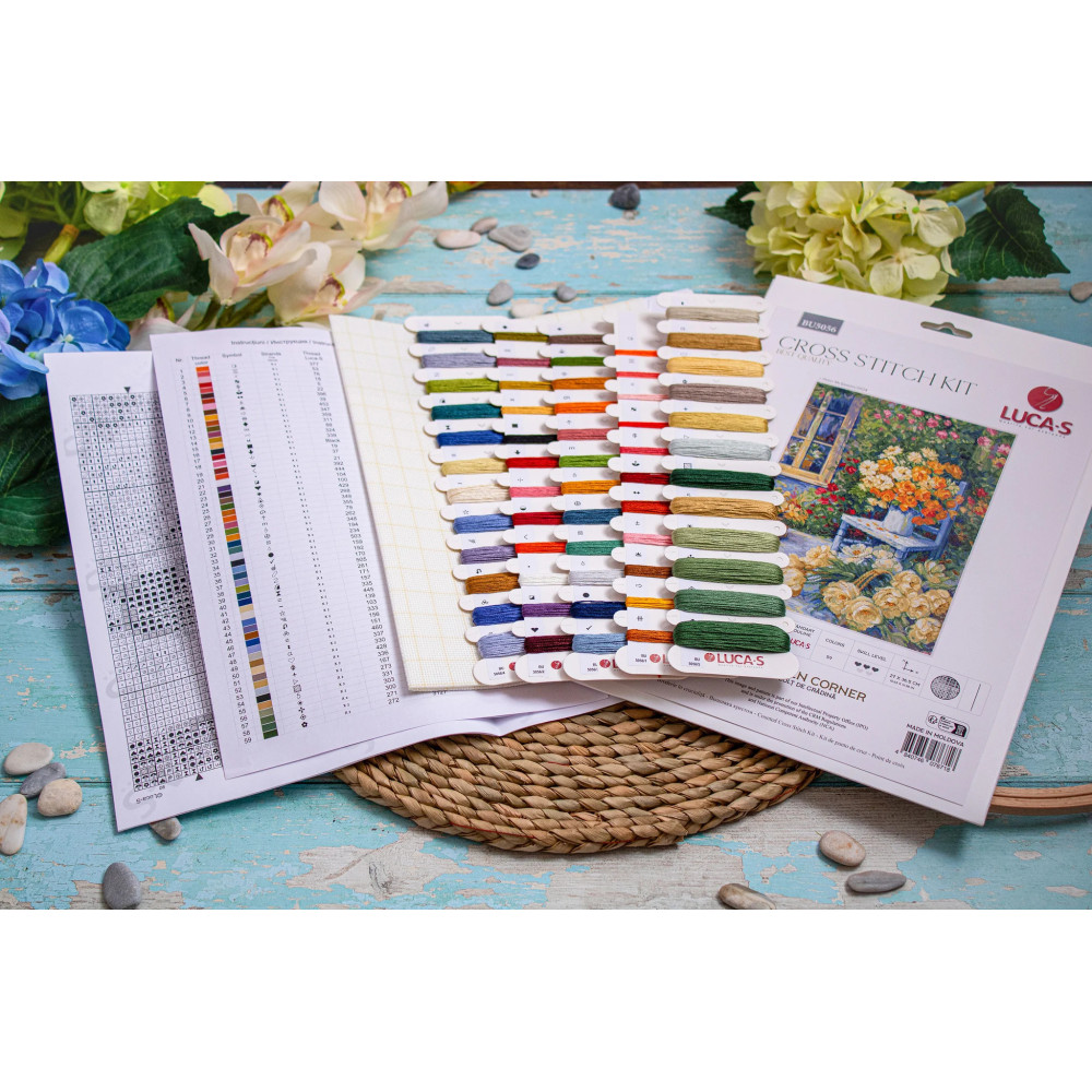Cross Stitch Kit Luca-S - Garden Corner, BU5056
