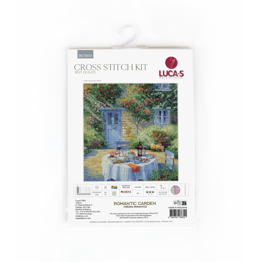 Cross Stitch Kit Luca-S - Romantic Garden, BU5055