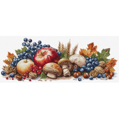 Cross Stitch Kit Luca-S GOLD - Autumn Harvest, BU5071
