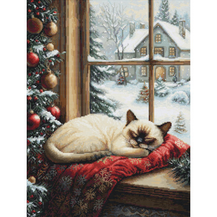 Cross Stitch Kit Luca-S - The Winter Sleep, BU5074