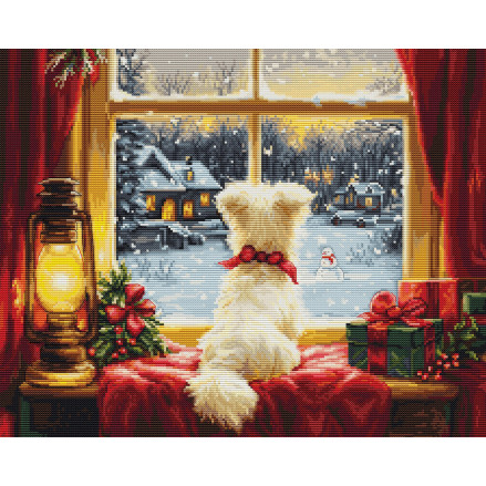 Cross Stitch Kit Luca-S - Waiting For The Snowflakes, BU5076