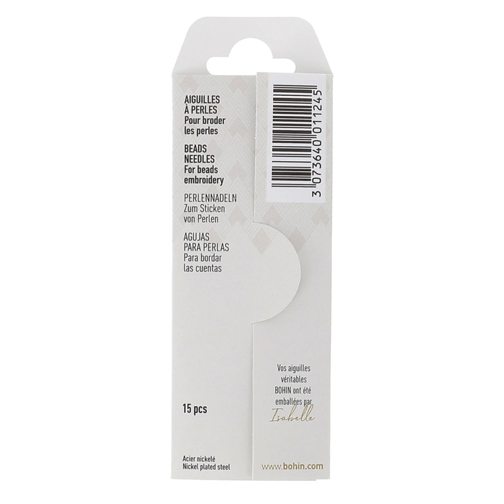 Bohin Beading Needles Size 10 – 15 pcs (01124)