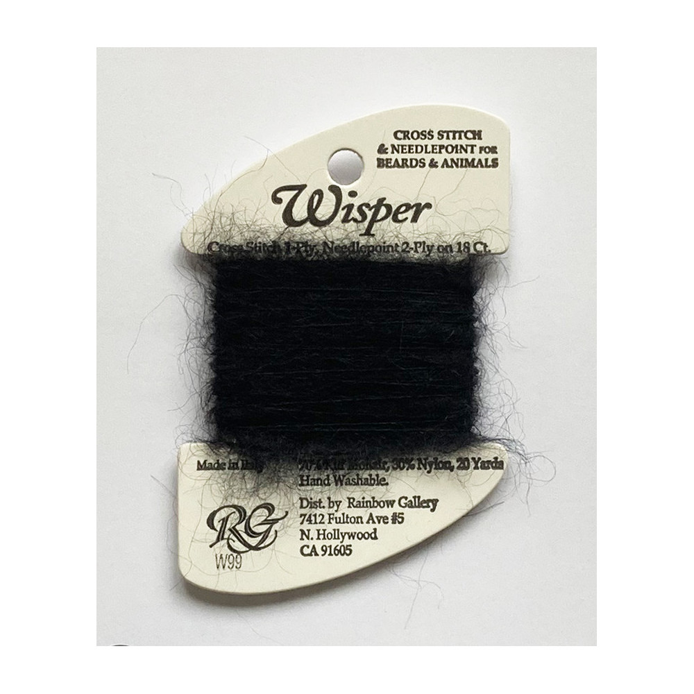 Thread Wisper Rainbow Gallery W99, black
