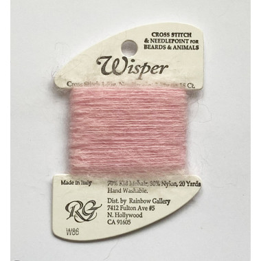Нитка Wisper Rainbow Gallery W86, рожева