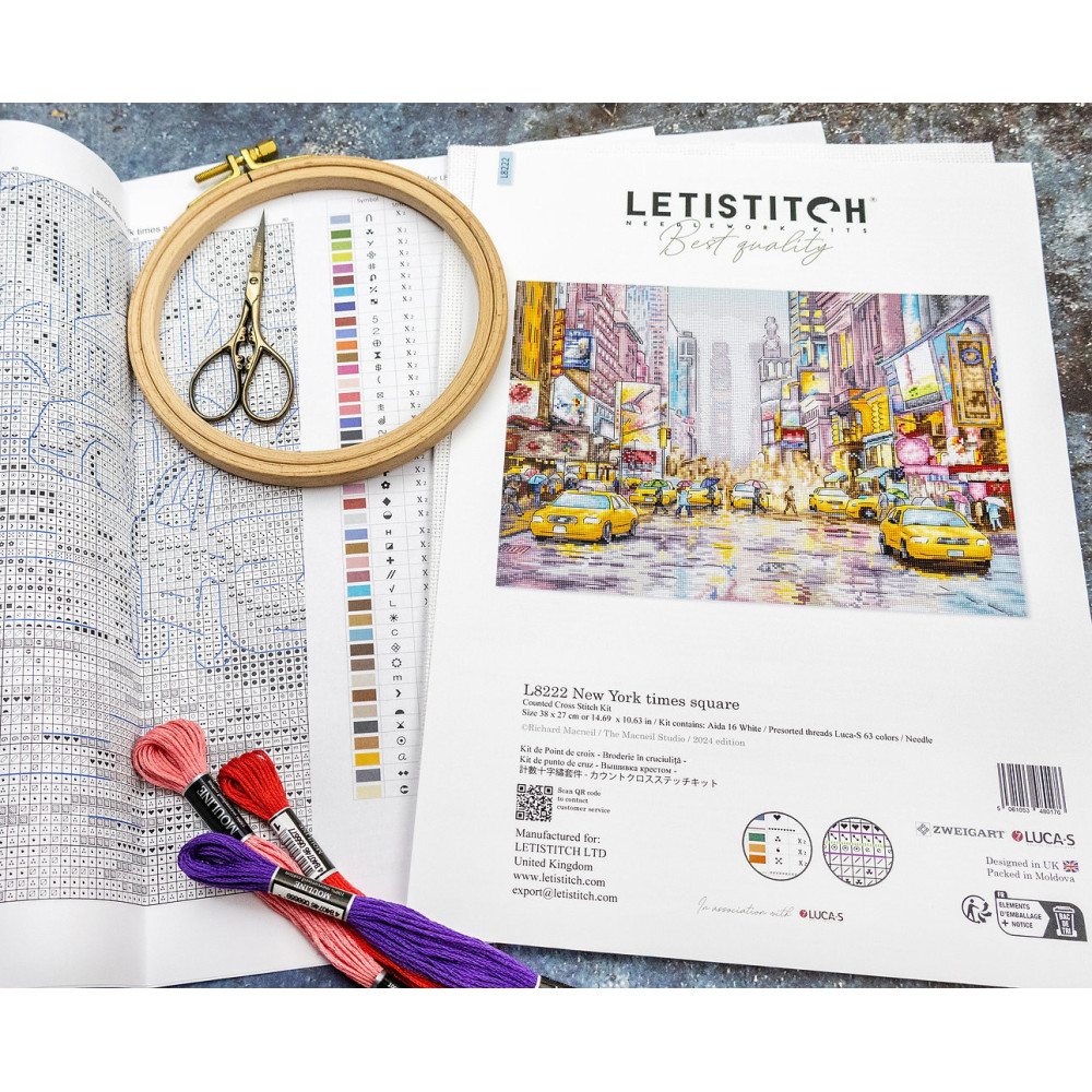 New York times square Cross Stitch kit LETISTITCH, L8222