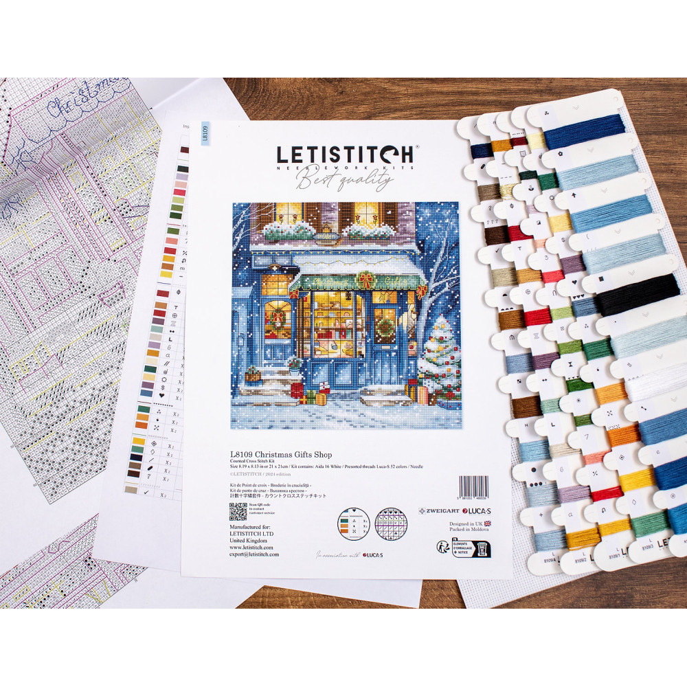 Cross-Stitch Kit LETISTITCH, L8109 Christmas Gifts Shop