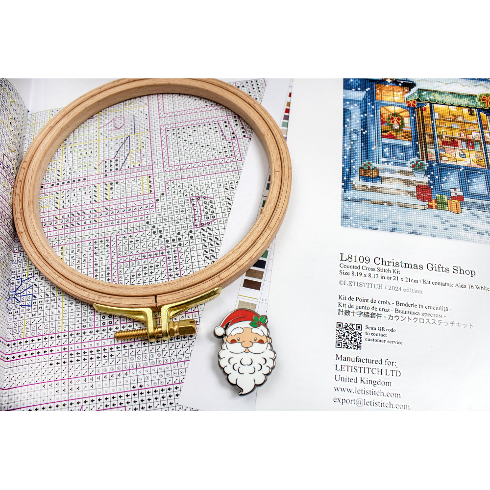 Набір для вишивання хрестиком Магазин різдвяних подарунків, LETISTITCH L8109
