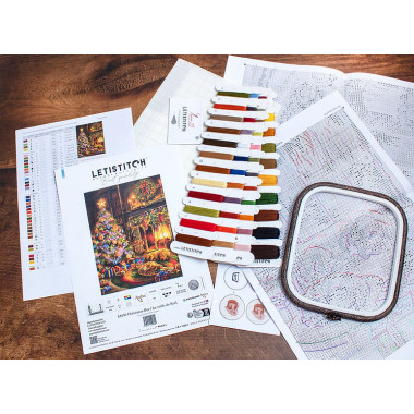 Cross-Stitch Kit Christmas Eve, LETISTITCH L8106