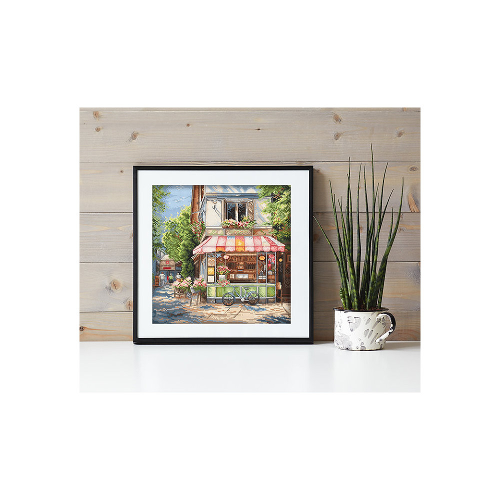 Cross stitch kit, L8101 Corner Shop / Boutique de quartier LETISTITCH, L8101
