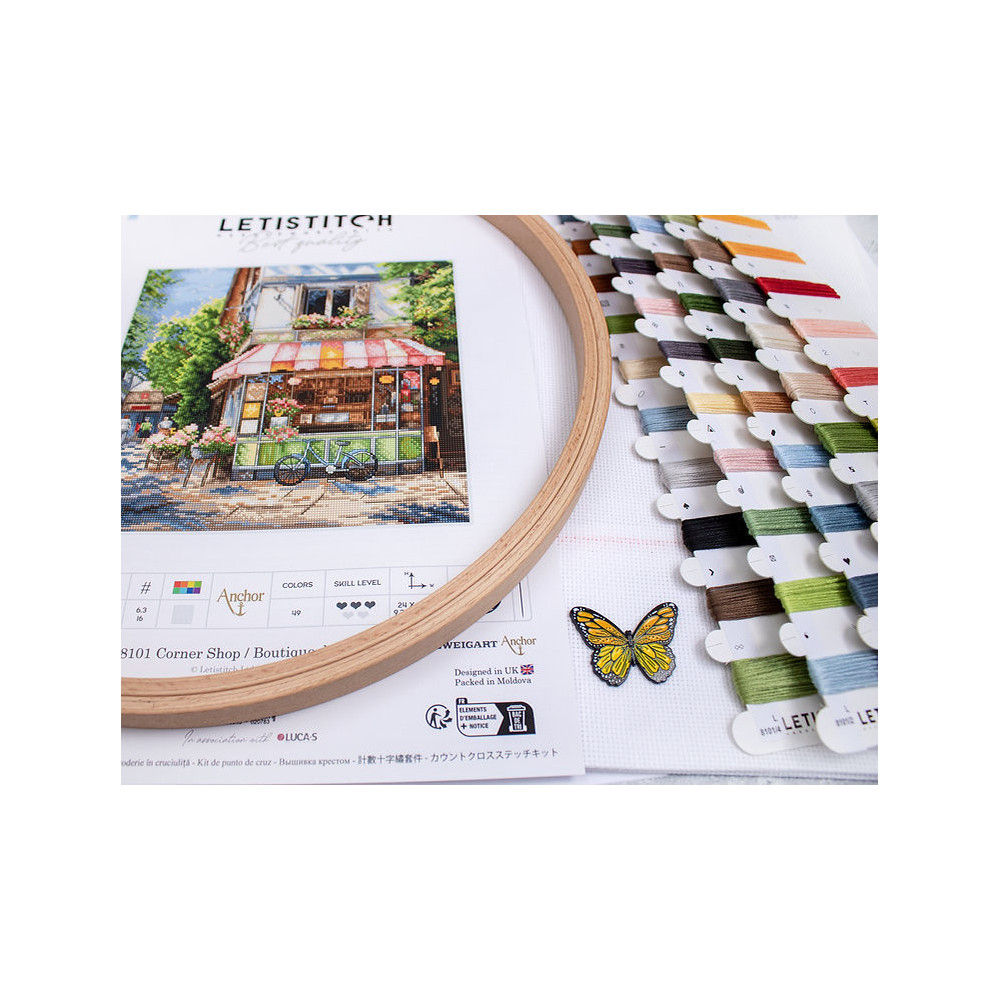 Набір для вишивання хрестиком Магазинчик на Куті, LETISTITCH L8101