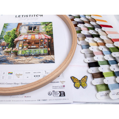 Набор для вышивания крестиком Магазин на углу, LETISTITCH L8101