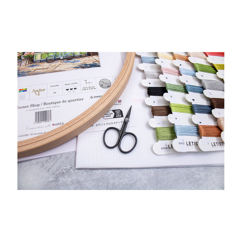 Cross stitch kit, L8101 Corner Shop / Boutique de quartier LETISTITCH, L8101