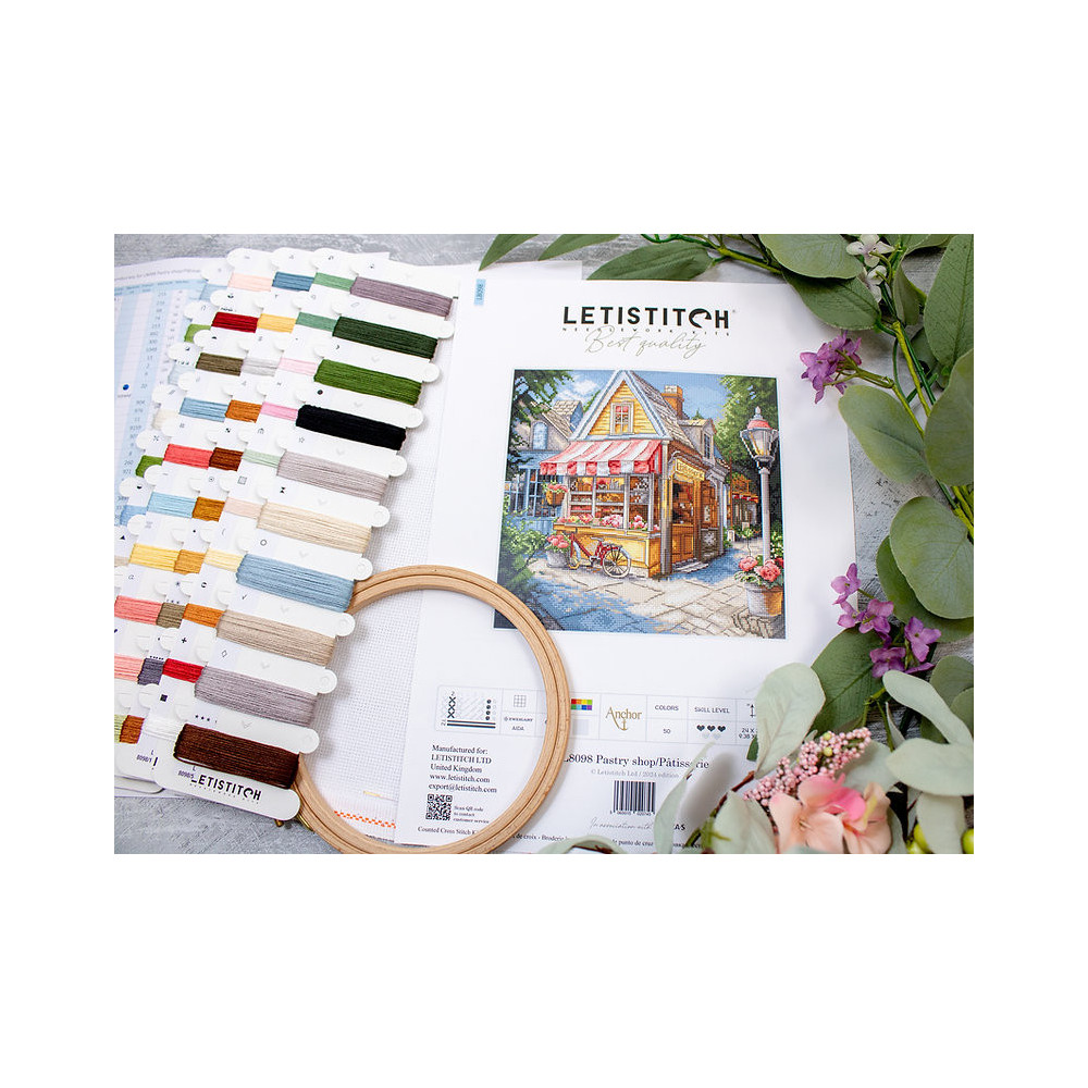 Cross Stitch Kit Pastry shop/Pâtisserie LETISTITCH L8098