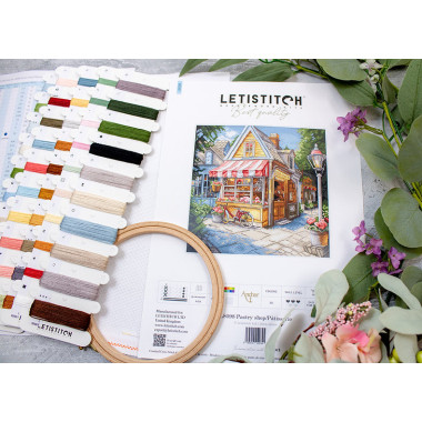 Cross Stitch Kit Pastry shop/Pâtisserie LETISTITCH L8098