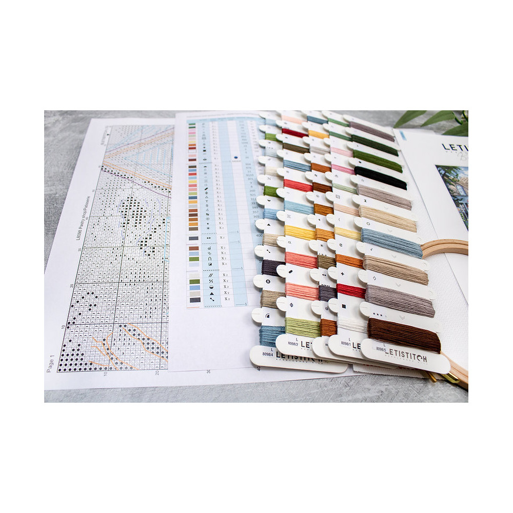 Cross Stitch Kit Pastry shop/Pâtisserie LETISTITCH L8098