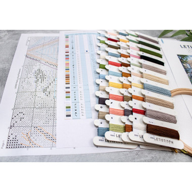 Cross Stitch Kit Pastry shop/Pâtisserie LETISTITCH L8098