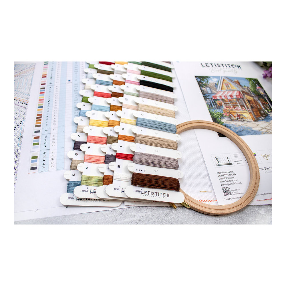 Cross Stitch Kit Pastry shop/Pâtisserie LETISTITCH L8098