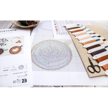 Cross Stitch Kit Letistitch Life’s too short for a bad coffee, L8097