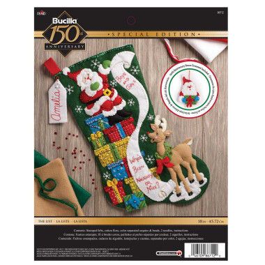 Bucilla ® Seasonal - Felt - Stocking Kits - The List 86712