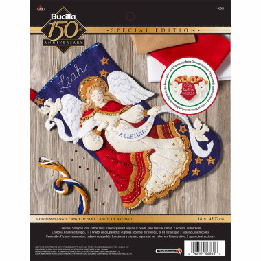 Набор для фетровой аппликации Bucilla  - Stocking Kits - Christmas Angel - 86860
