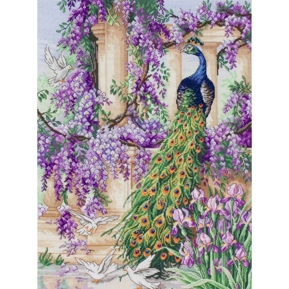 Maia Cross Stitch Kit - The Peacock 5678000-01027 Maia Cross Stitch Kit - The Peacock 5678000-01027