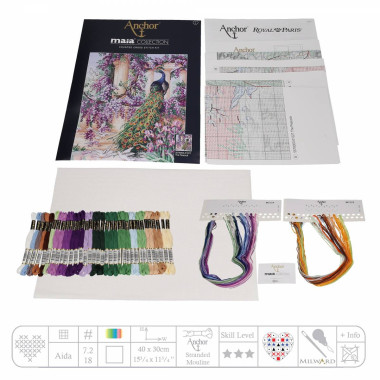 Maia Cross Stitch Kit - The Peacock 5678000-01027