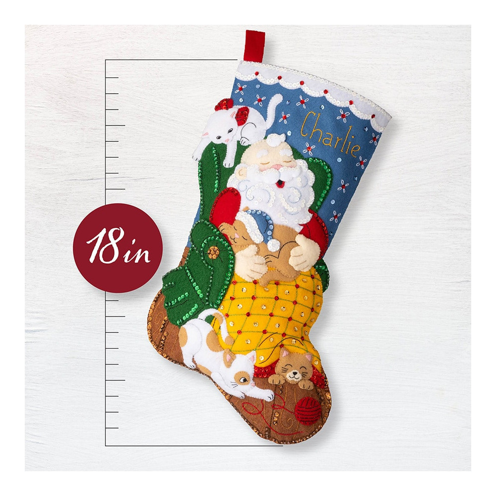 Набор для фетровой аппликации Ornament Kits - The Purr-fect Nap 89582