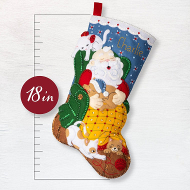 Набор для фетровой аппликации Ornament Kits - The Purr-fect Nap 89582