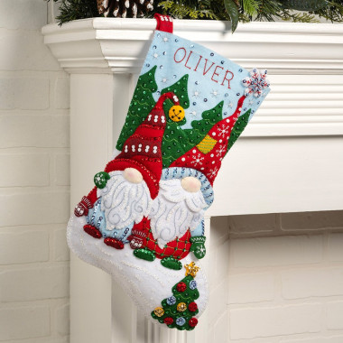 Набор для фетровой аппликации Seasonal - Felt - Stocking Kits - Chillin's my Gnomie - 89566E