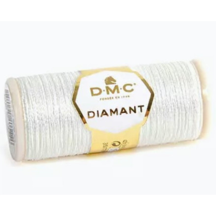 D5200 Metallic Thread Spool DMC Diamant White