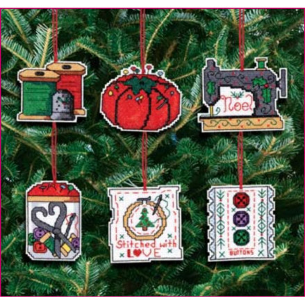 Sewing Ornaments, набор для вышивания крестиком, Janlynn 021-1454