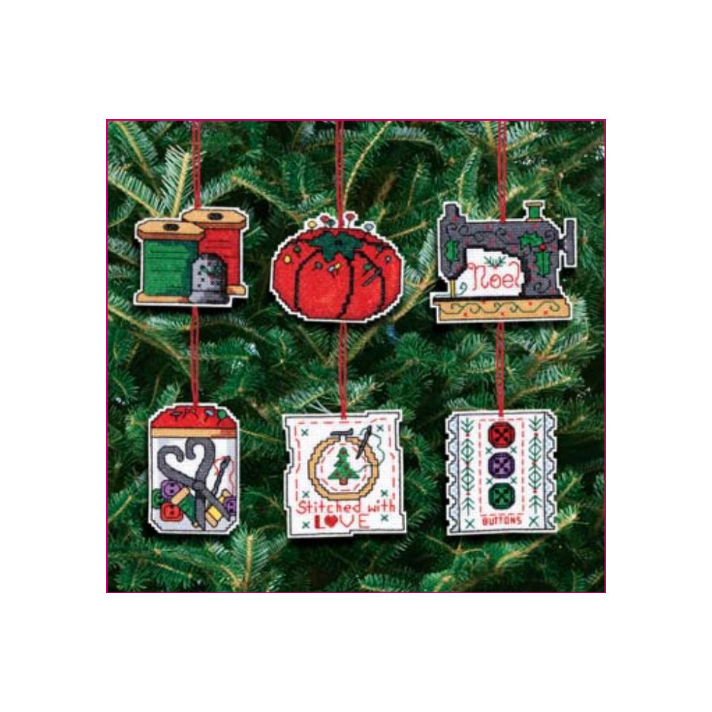 Sewing Ornaments, cross stitch kit, Janlynn 021-1454 Sewing Ornaments, cross stitch kit, Janlynn 021-1454