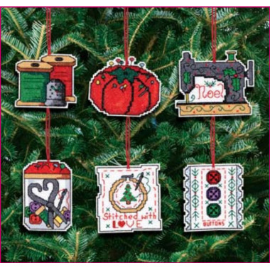 Sewing Ornaments, набор для вышивания крестиком, Janlynn 021-1454