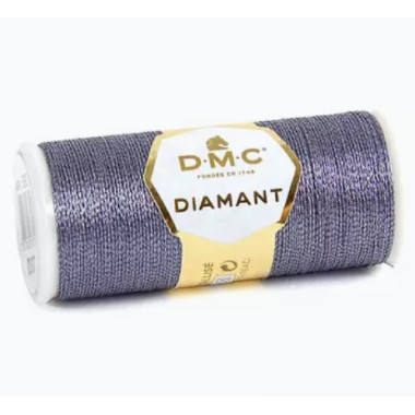 D317 нитка металлик DMC Diamant, Темное Серебро